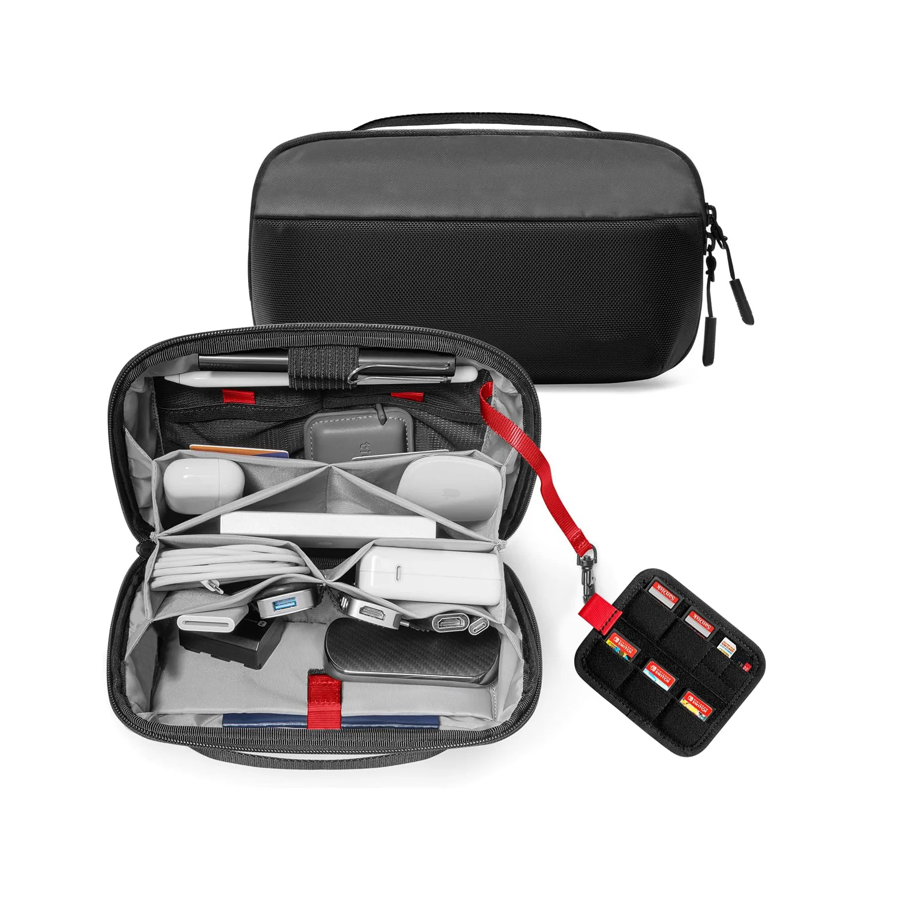 Tech Accessories Store - Organizer da Viaggio per Dispositivi Elettronici,