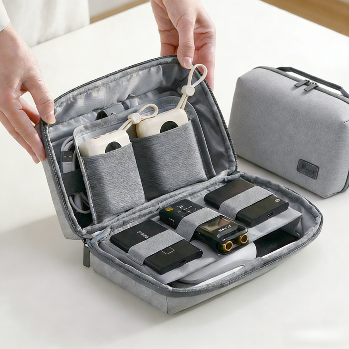 Tech Accessories Storage - Custodia da viaggio per organizer per