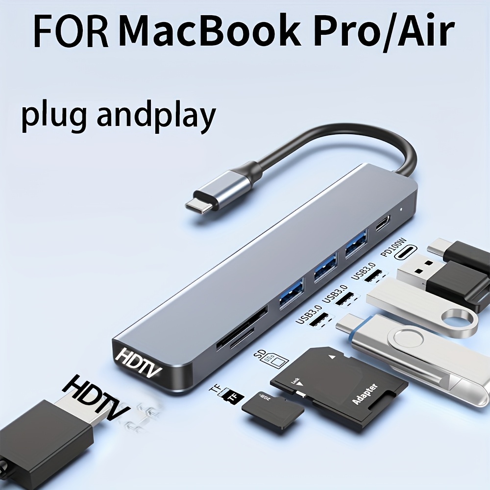 Usb Hub 7 Port - Hub USB 3.0 Type-C a HDTV