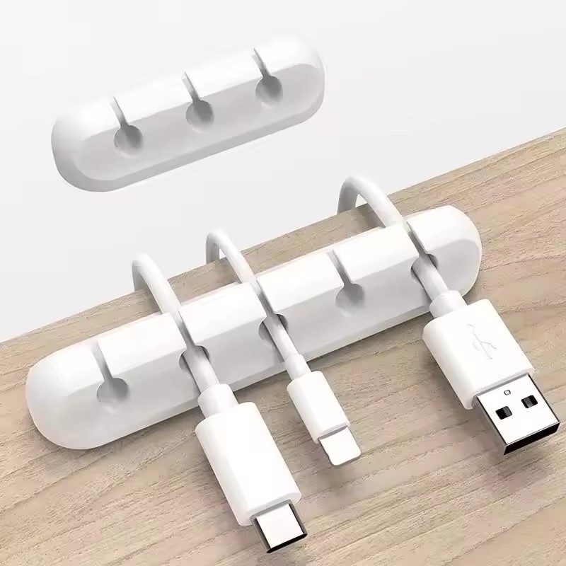 Desk Cable Clip - Clip in silicone per cavi USB,