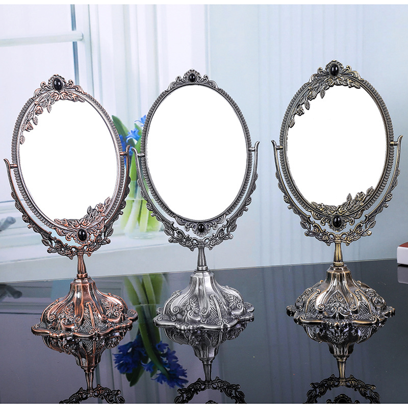 Tech Room Accessories - Specchio per trucco retrò europeo per