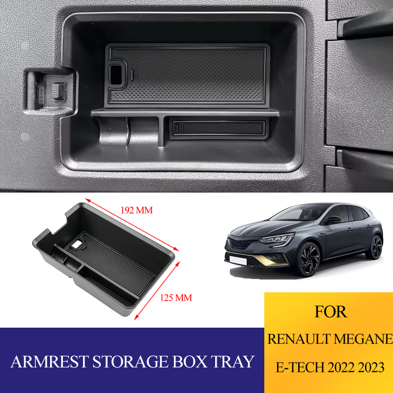 Tech Accessories Storage - Vassoio portaoggetti per bracciolo auto in