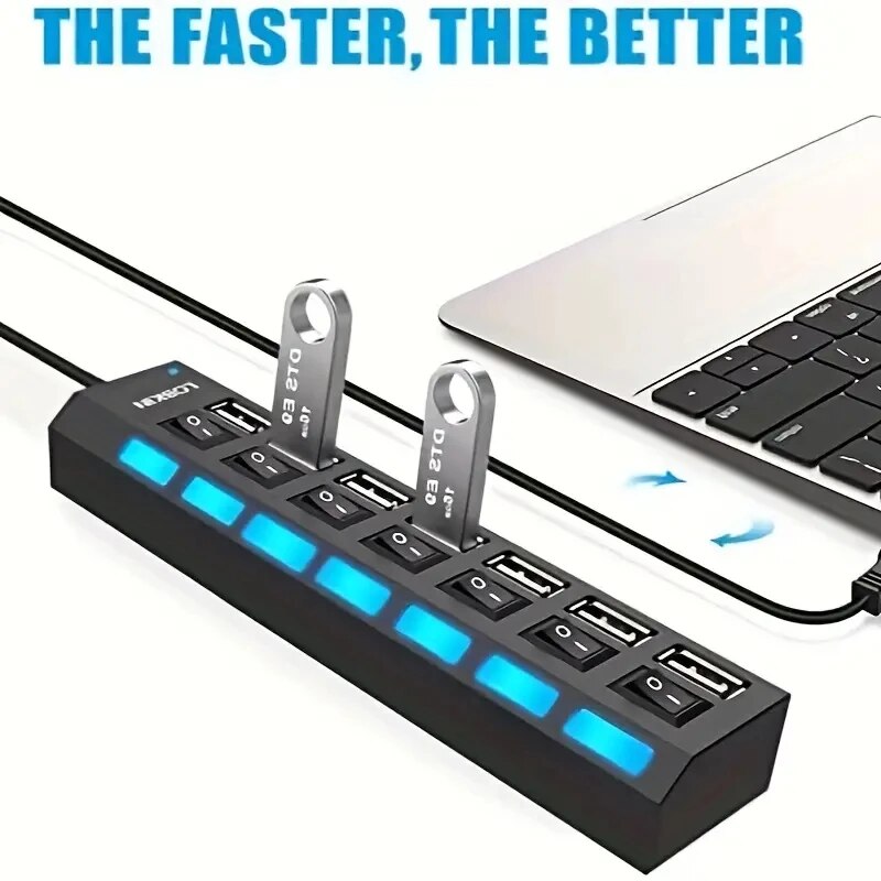 Espansore adattatore USB HUB 2 - Usb Hub 7 Port recensione e prezzo