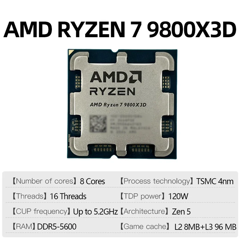 Nuovo AMD Ryzen 7 9800X3D R7 9 - Amd Cpu Ryzen 7 recensione e prezzo