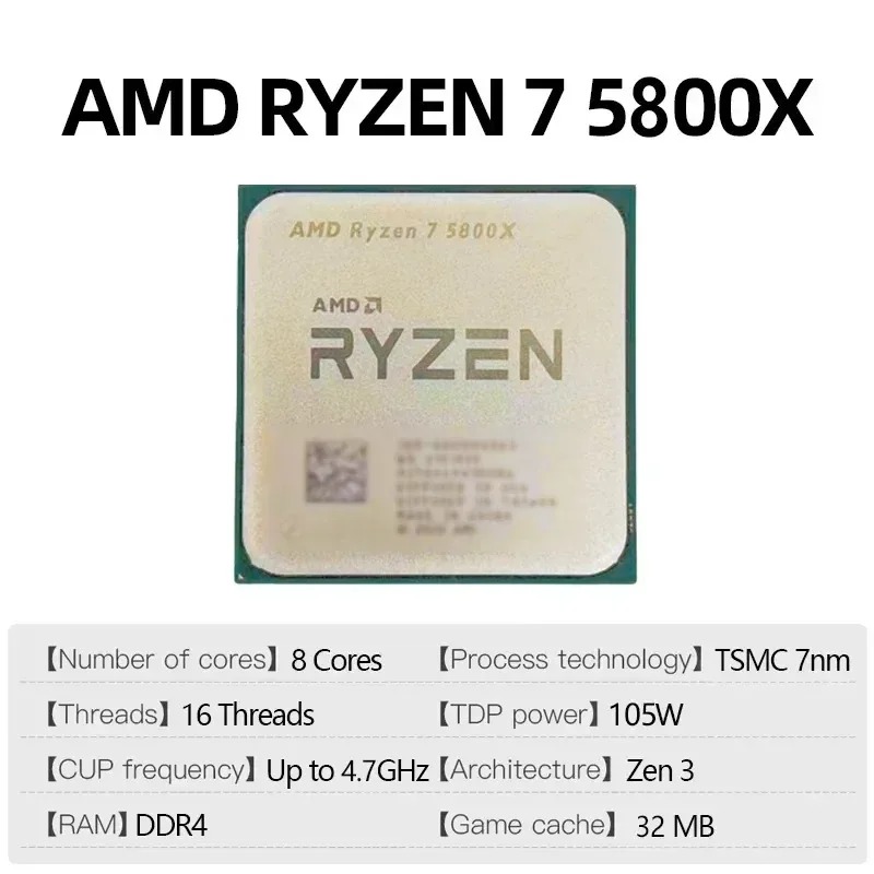 Processore AMD Ryzen 7 5800X 7 - Amd Cpu Ryzen 7 recensione e prezzo