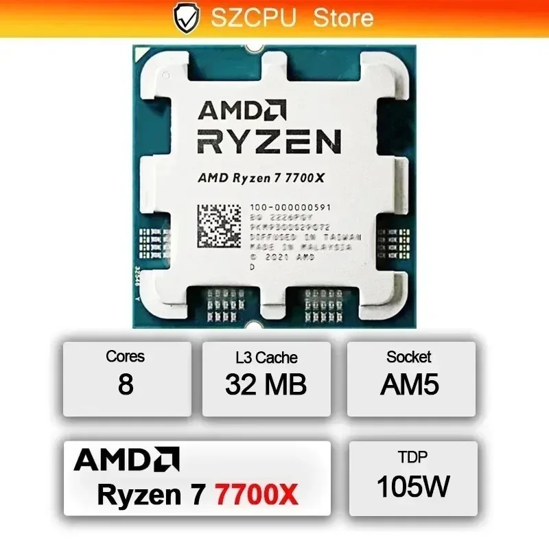 CPU AMD Ryzen 7 7700X Nuovo 10 - Amd Cpu Ryzen 7 recensione e prezzo