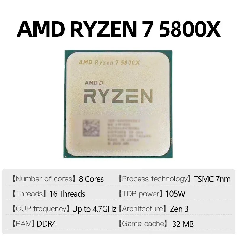 Processore AMD Ryzen 7 5800X,  - Amd Cpu Ryzen 7 recensione e prezzo