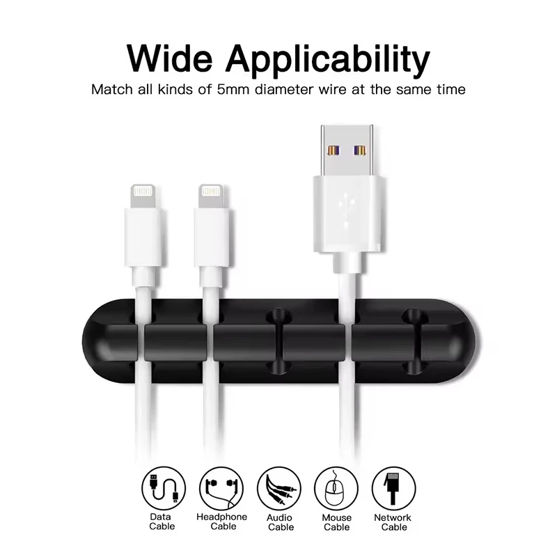 Clip in silicone per cavi USB, - Desk Cable Clip recensione e prezzo