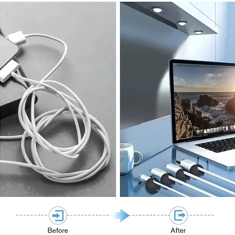 5/50 pz Cavo Clip Avvolgitore  - Desk Cable Clip recensione e prezzo