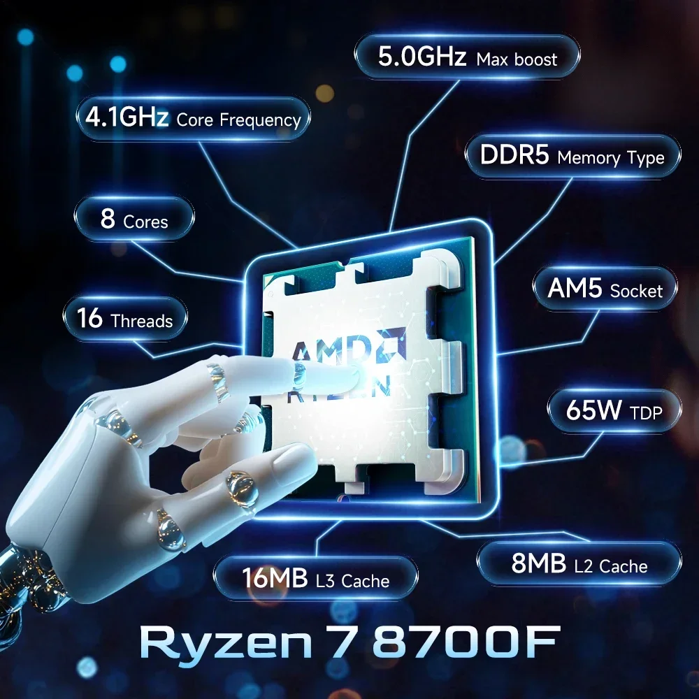 AMD Ryzen 7 8700F R7 8700F CPU - Amd Cpu Ryzen 7 recensione e prezzo