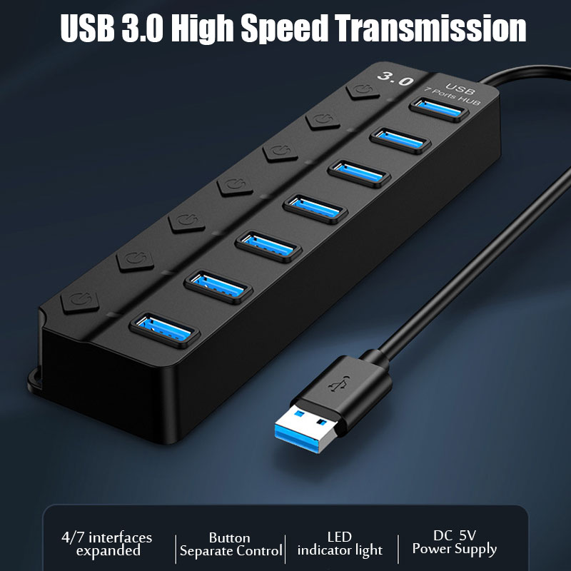 Adattatore di alimentazione US - Usb Hub 7 Port recensione e prezzo