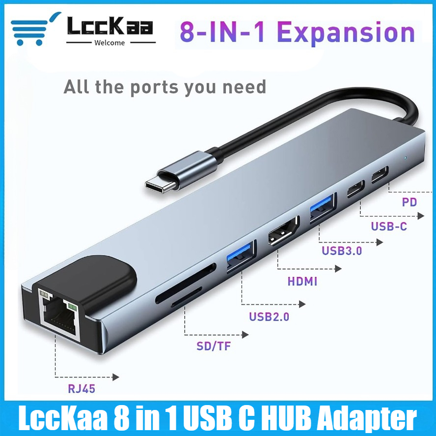 Hub USB C 8/7 in 1 con Adattat - Usb Hub 7 Port recensione e prezzo