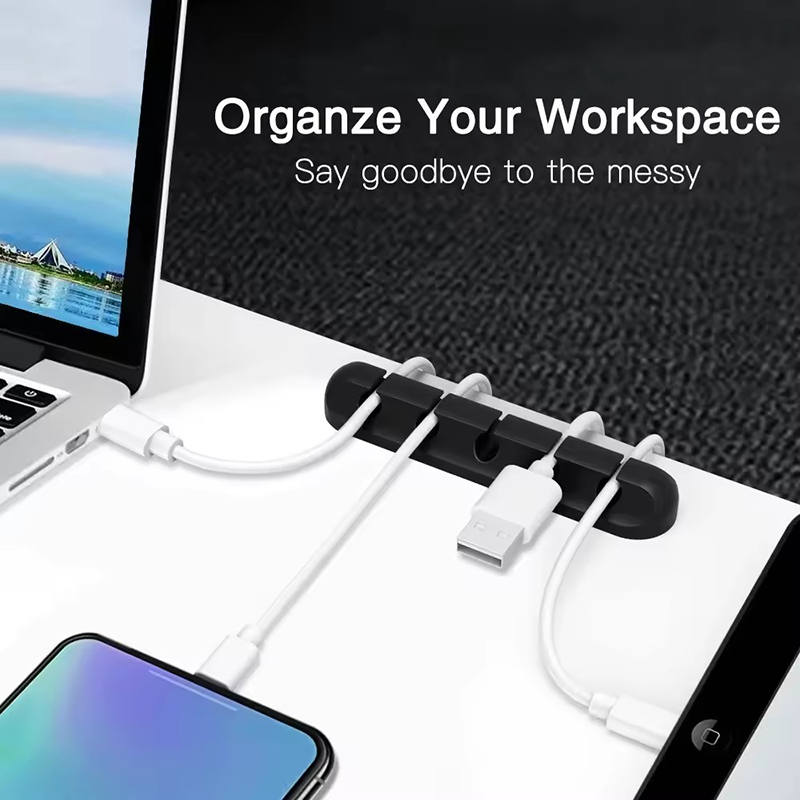Clip in silicone per cavi USB, - Desk Cable Clip recensione e prezzo