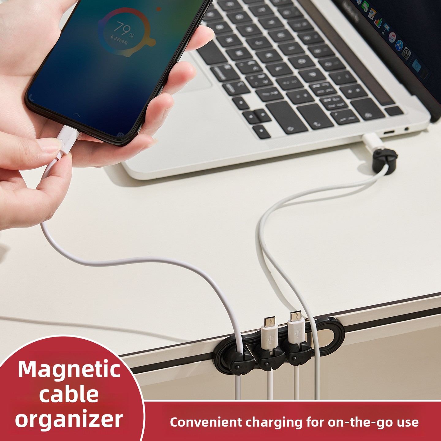 Organizzatore di Cavi Magnetic - Desk Cable Clip recensione e prezzo