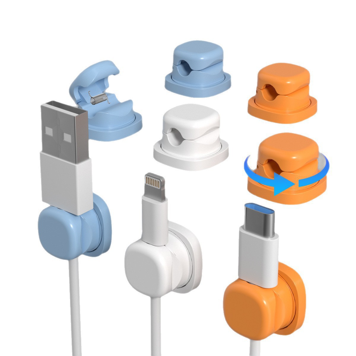 Set di 6 Organizzatori per Cav - Desk Cable Clip recensione e prezzo