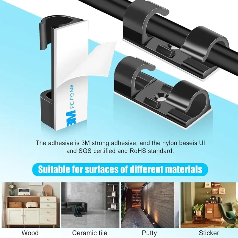 Supporto per Cavi da Parete, C - Desk Cable Clip recensione e prezzo