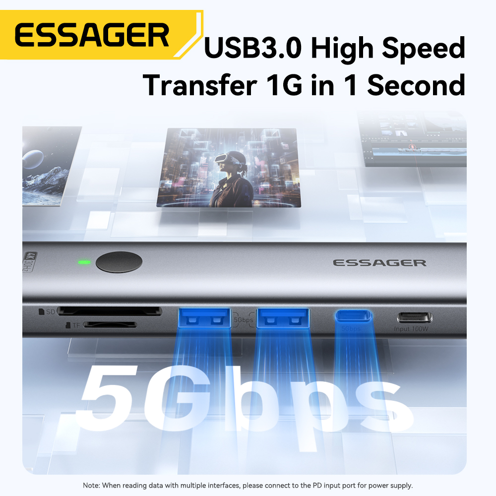 Essager USB C HUB 4K 7-in-1 Ti - Usb Hub 7 Port recensione e prezzo