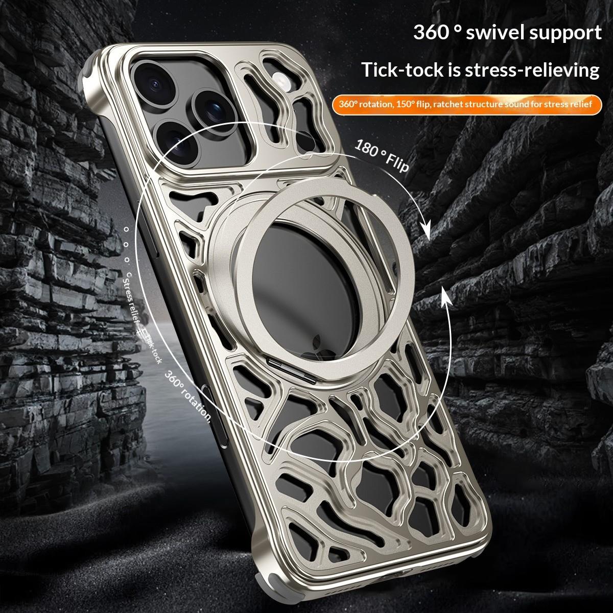 Custodie per iPhone 16, 15, 17 - Phone Stand Aluminum recensione e prezzo